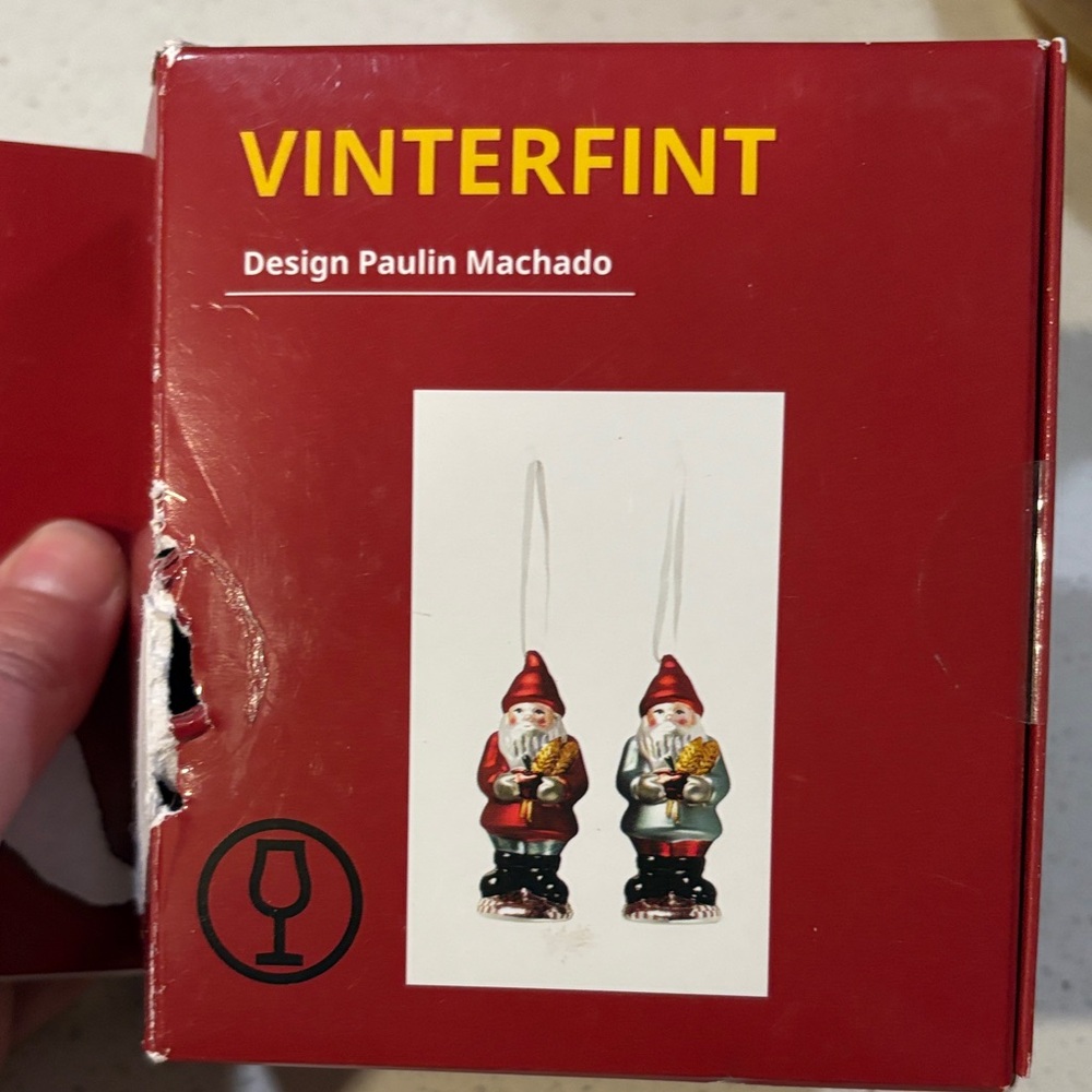 Santa Holiday Ornaments - Red and Silver - Picture 5 of 6